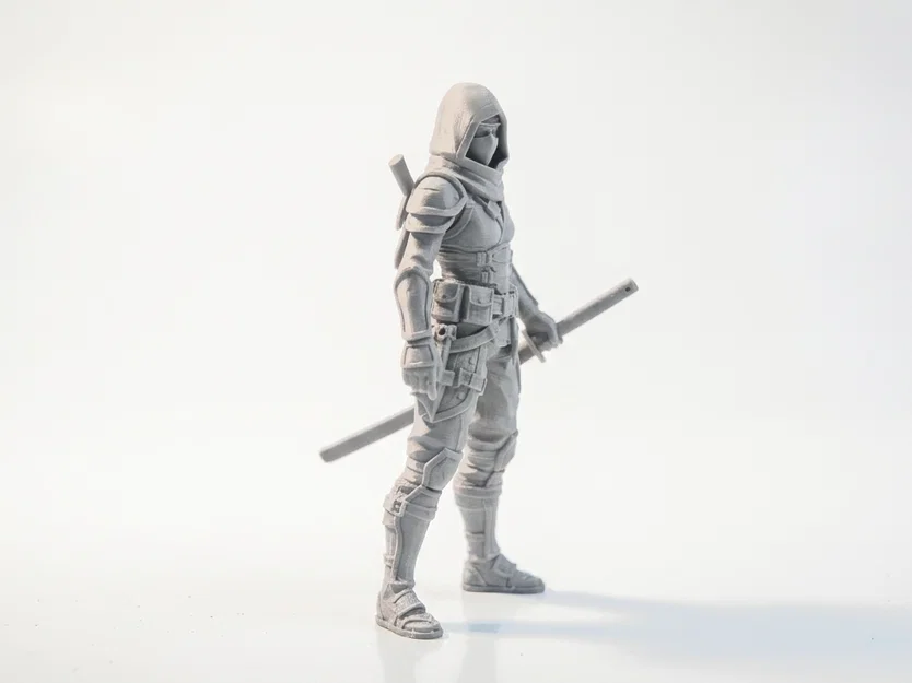 Mô hình Nữ Ninja - Tượng nhân vật nữ 3D in ấn - Image 2