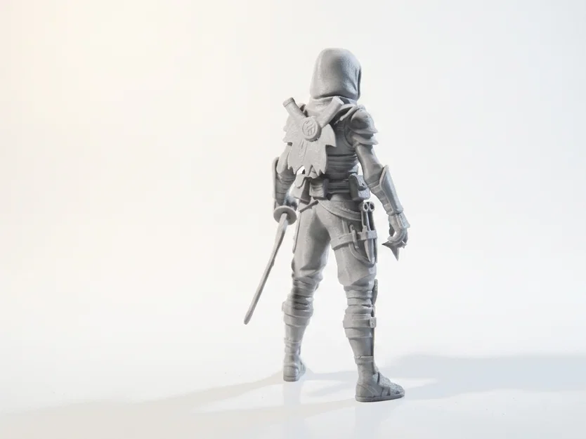 Mô hình Nữ Ninja - Tượng nhân vật nữ 3D in ấn - Image 3