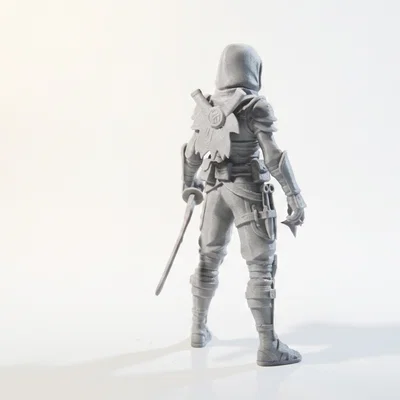 Mô hình Nữ Ninja - Tượng nhân vật nữ 3D in ấn