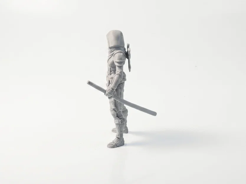 Mô hình Nữ Ninja - Tượng nhân vật nữ 3D in ấn - Image 4