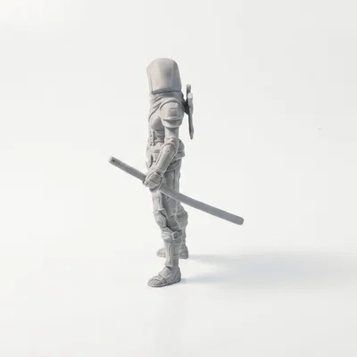 Mô hình Nữ Ninja - Tượng nhân vật nữ 3D in ấn
