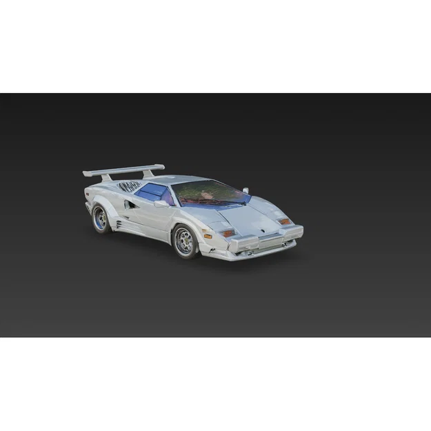 Mô hình siêu xe Lamborghini Countach 25th Anniversary in 3D - Image 2