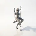 Mô hình 3D quý cô trên xích đu - Tượng trang trí in 3D - Thumbnail 4