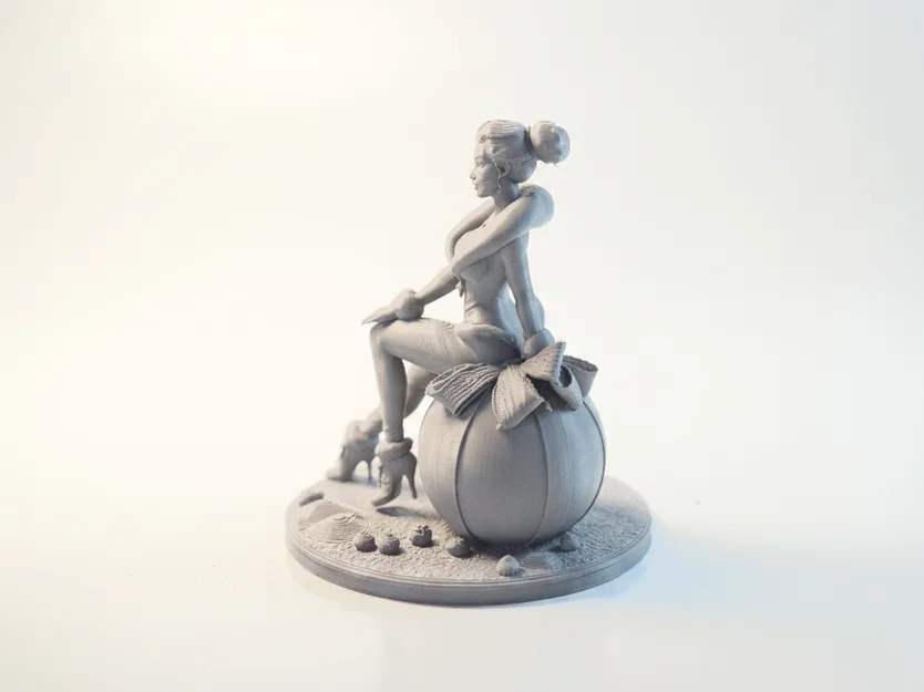 Mô hình 3D Quý Cô Trên Quả Châu Giáng Sinh - Tệp STL Tinh Xảo - Image 1