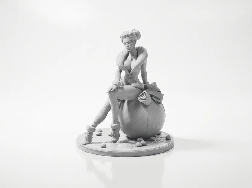 Mô hình 3D Quý Cô Trên Quả Châu Giáng Sinh - Tệp STL Tinh Xảo - Image 2