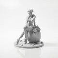 Mô hình 3D Quý Cô Trên Quả Châu Giáng Sinh - Tệp STL Tinh Xảo - Thumbnail 2