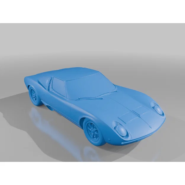 Mô hình 3D xe Lamborghini Miura P400 SV - File STL chất lượng cao - Image 1