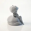 Mô hình 3D Tượng Nữ Nghỉ Ngơi Thanh Lịch (Elegant Woman Resting Figure) - Thumbnail 3