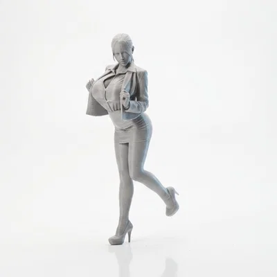 Mô hình tượng nữ 3D Lady Opening Jacket in 3D