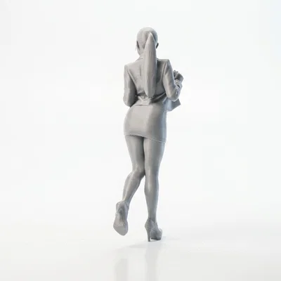 Mô hình tượng nữ 3D Lady Opening Jacket in 3D