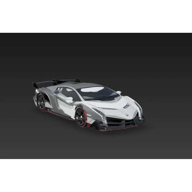 Mô hình siêu xe Lamborghini Veneno in 3D cực chi tiết - Image 2