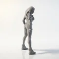 Tượng Nữ Nhân 3D In Ấn Độ Nét - Thumbnail 3
