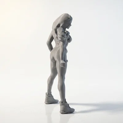 Tượng Nữ Nhân 3D In Ấn Độ Nét
