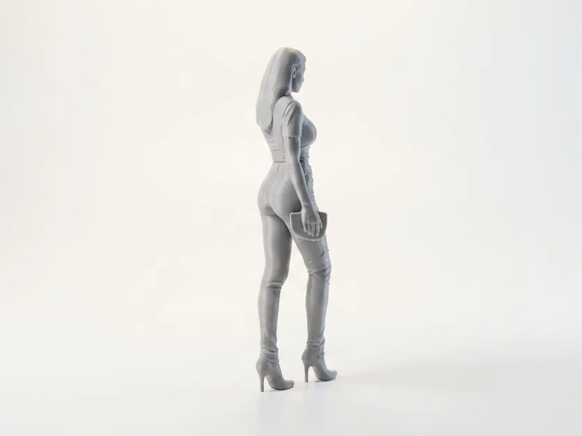 Mô hình tượng cô gái vuốt tóc - Mẫu in 3D tinh tế - Image 3