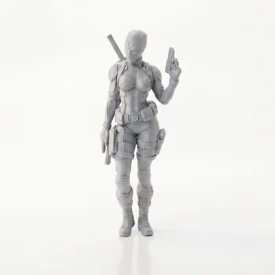 Mô hình Lady Pool - Nữ Anh Hùng Hành Động In 3D