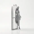 Mô hình 3D tượng cô gái với dáng vẻ thanh lịch, duyên dáng - Thumbnail 2