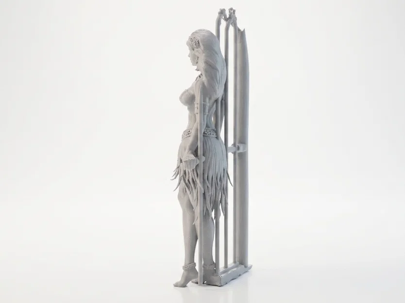 Mô hình 3D tượng cô gái với dáng vẻ thanh lịch, duyên dáng - Image 4