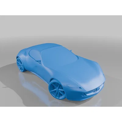 Mô hình 3D xe concept Mazda RX-5 Cosmo Rotary chi tiết và sắc nét