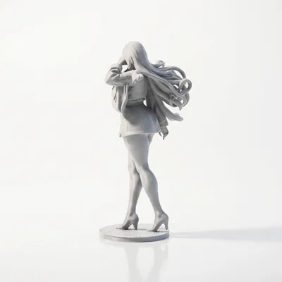 Mô hình tượng quý cô chào kiểu (Lady Salute) in 3D