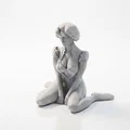 Mô hình 3D tượng nữ nhân ngồi trên sàn - Lady Sat On Floor - Thumbnail 1