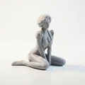 Mô hình 3D tượng nữ nhân ngồi trên sàn - Lady Sat On Floor - Thumbnail 2