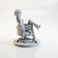 Mô hình 3D Nữ Nhân Viên Văn Phòng Ngồi Ghế (Lady Sat On Office Chair) - Thumbnail 3