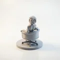 Mô hình 3D Nữ Nhân Viên Văn Phòng Ngồi Ghế (Lady Sat On Office Chair) - Thumbnail 4