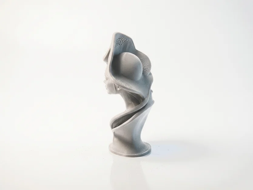 Tượng Bán Thân Nữ Sang Trọng - Mẫu In 3D Đẹp Mắt - Image 4
