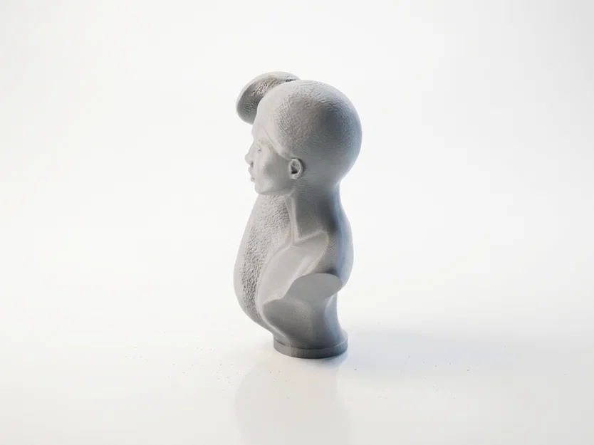 Tượng Bán Thân Nữ Thanh Lịch - Mẫu In 3D Sắc Sảo - Image 4