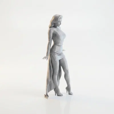 Mô Hình Tượng Nữ Mặc Váy Quyến Rũ - File In 3D