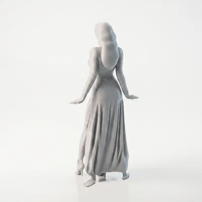 Mô Hình Tượng Nữ Mặc Váy Quyến Rũ - File In 3D