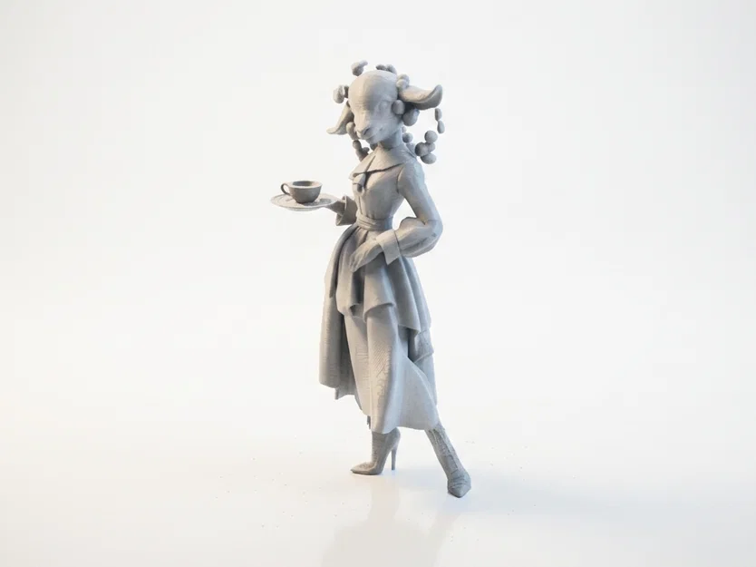 Mô Hình 3D Nhân Vật Cừu Giúp Việc - Lady Sheep Maid - Image 1