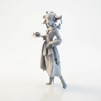 Mô Hình 3D Nhân Vật Cừu Giúp Việc - Lady Sheep Maid