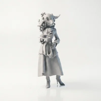 Mô Hình 3D Nhân Vật Cừu Giúp Việc - Lady Sheep Maid
