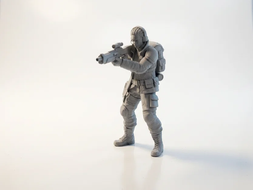 Mô hình Người lính Chiến thuật: Tượng 3D Quân sự Sưu tầm - Image 1