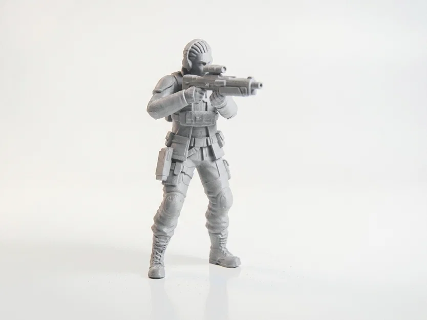 Mô hình Người lính Chiến thuật: Tượng 3D Quân sự Sưu tầm - Image 2