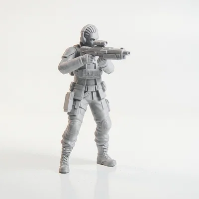 Mô hình Người lính Chiến thuật: Tượng 3D Quân sự Sưu tầm