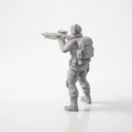 Mô hình Người lính Chiến thuật: Tượng 3D Quân sự Sưu tầm - Thumbnail 4