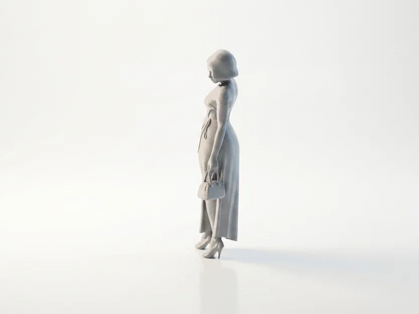 Mô hình tượng phụ nữ thanh lịch - Tệp STL in 3D - Image 4
