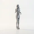 Mô hình 3D Nữ ca sĩ sang trọng - Tượng nghệ thuật in 3D - Thumbnail 2