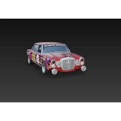 Mô hình 3D Mercedes 300 SEL 6.8 AMG Red Pig - Tinh hoa xe đua cổ