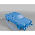 Mô hình 3D Mercedes 300 SEL 6.8 AMG Red Pig - Tinh hoa xe đua cổ - Thumbnail 2