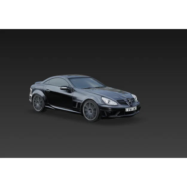 Mô hình 3D xe Mercedes SLK 55 AMG Black Series sắc nét - Image 1