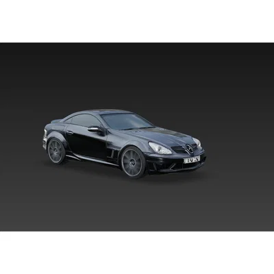Mô hình 3D xe Mercedes SLK 55 AMG Black Series sắc nét