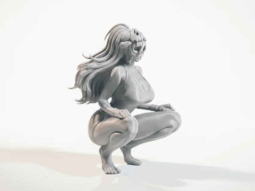 Mô hình tượng nữ ngồi xổm 3D Printable (Lady Squatting) - Image 2