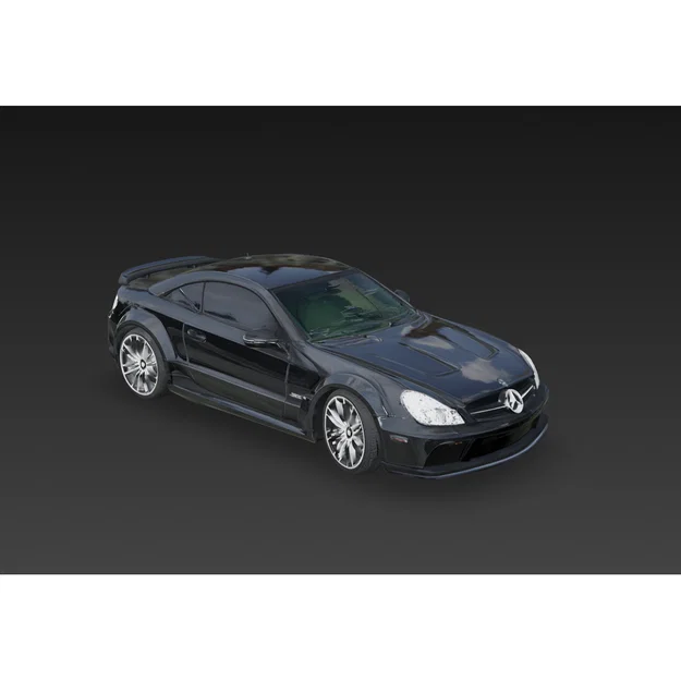 Mô hình 3D xe Mercedes SL 65 AMG Black Series để trưng bày - Image 2