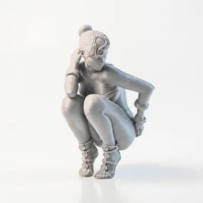Mô hình tượng nữ ngồi xổm - File 3D in ấn