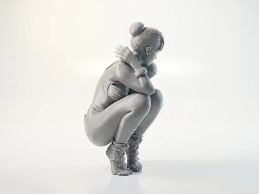 Mô hình tượng nữ ngồi xổm - File 3D in ấn - Image 3