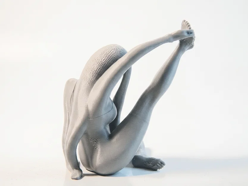 Mô hình 3D cô gái vươn vai duyên dáng - Tượng trang trí nghệ thuật - Image 3