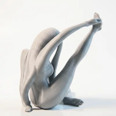 Mô hình 3D cô gái vươn vai duyên dáng - Tượng trang trí nghệ thuật